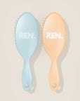 REN Summer and Beige Mini Duo detangling hair brush set